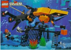 Lego 6190 - Shark's Crystal Cave / Aquashark Sea Wolf 