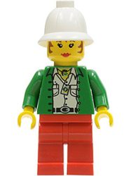 Lego adv016 - Miss Gail Storm (Jungle) with Pith Helmet 