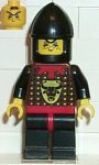   Lego cas044 - Knights' Kingdom I - Robber 2, Black Chin-Guard 