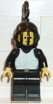   Lego cas177 - Breastplate - Black, Black Legs, Black Grille Helmet, Black Plume 