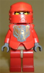 Lego cas267a - Knights Kingdom II - Santis with Gold Pattern Armor, Dark Bluish Gray Hands 