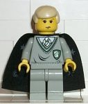   Lego hp040 - Draco Malfoy, Slytherin Torso, Black Cape with Stars 