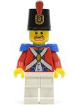   Lego pi098 - Imperial Soldier II - Shako Hat Decorated, Brown Beard 