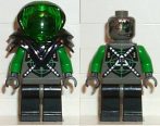   Lego sp027 - Insectoids - green verniers w/ silver X pattern, Black Armor 