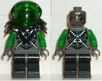   Lego sp027 - Insectoids - green verniers w/ silver X pattern, Black Armor 