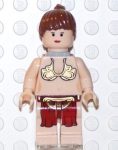   Lego sw085 - Princess Leia (Jabba Slave with Neck Bracket with Back Stud, Light Flesh) 
