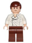   Lego sw278 - Han Solo, Reddish Brown Legs without Holster Pattern (Carbonite, Light Flesh) 